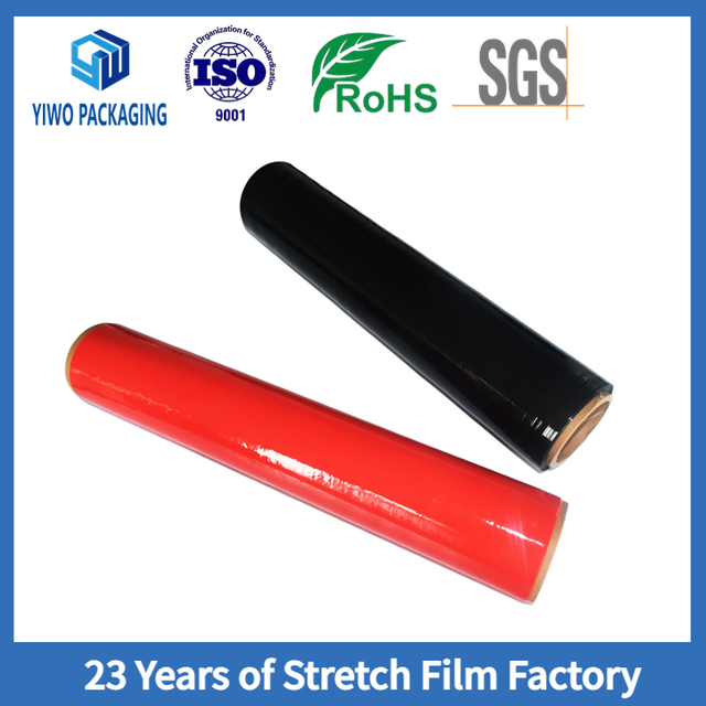 Black Costom Hand Stretch Film for Sheltering And Protecting Goods