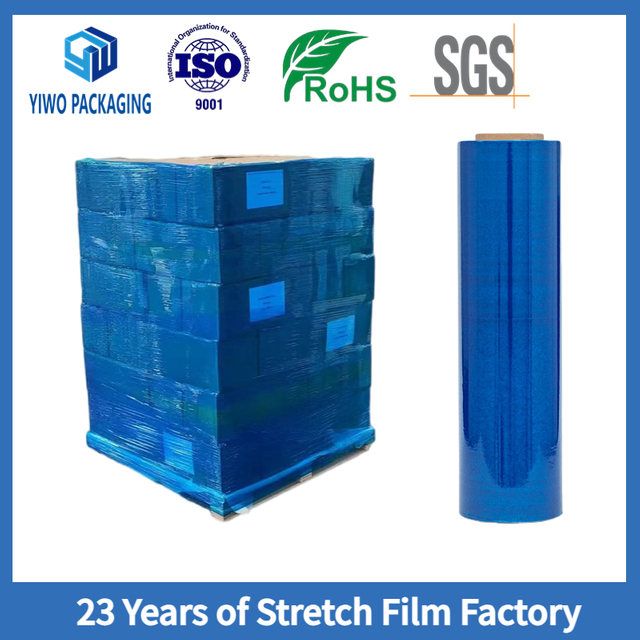 Blue Costom Hand Stretch Film for Packing Goods