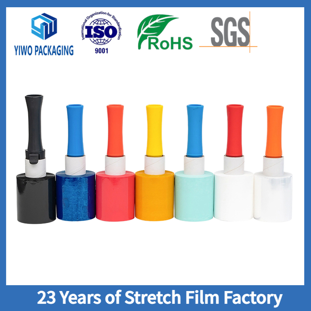 1.5 Inches Colored Handle Stretch Film for Distinguishing Goods